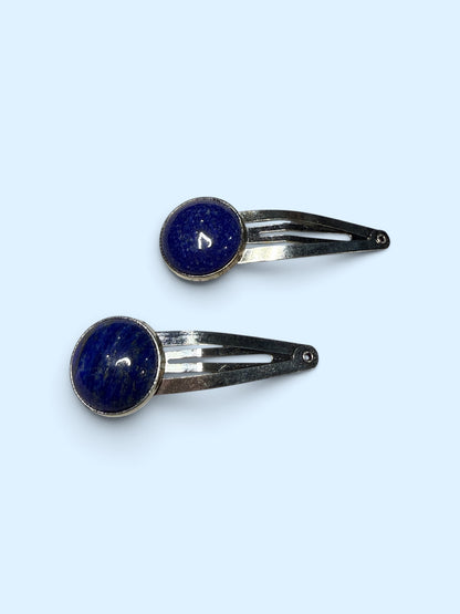 Lapis Lazuli Hair clip set