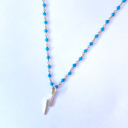 Turquoise and Bolt Necklace