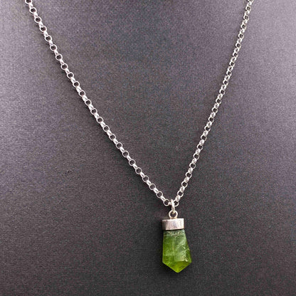 Peridot point Necklace