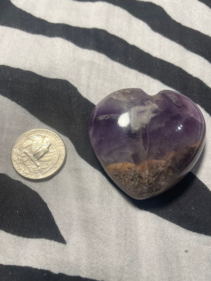 Amethyst Gemstone Heart