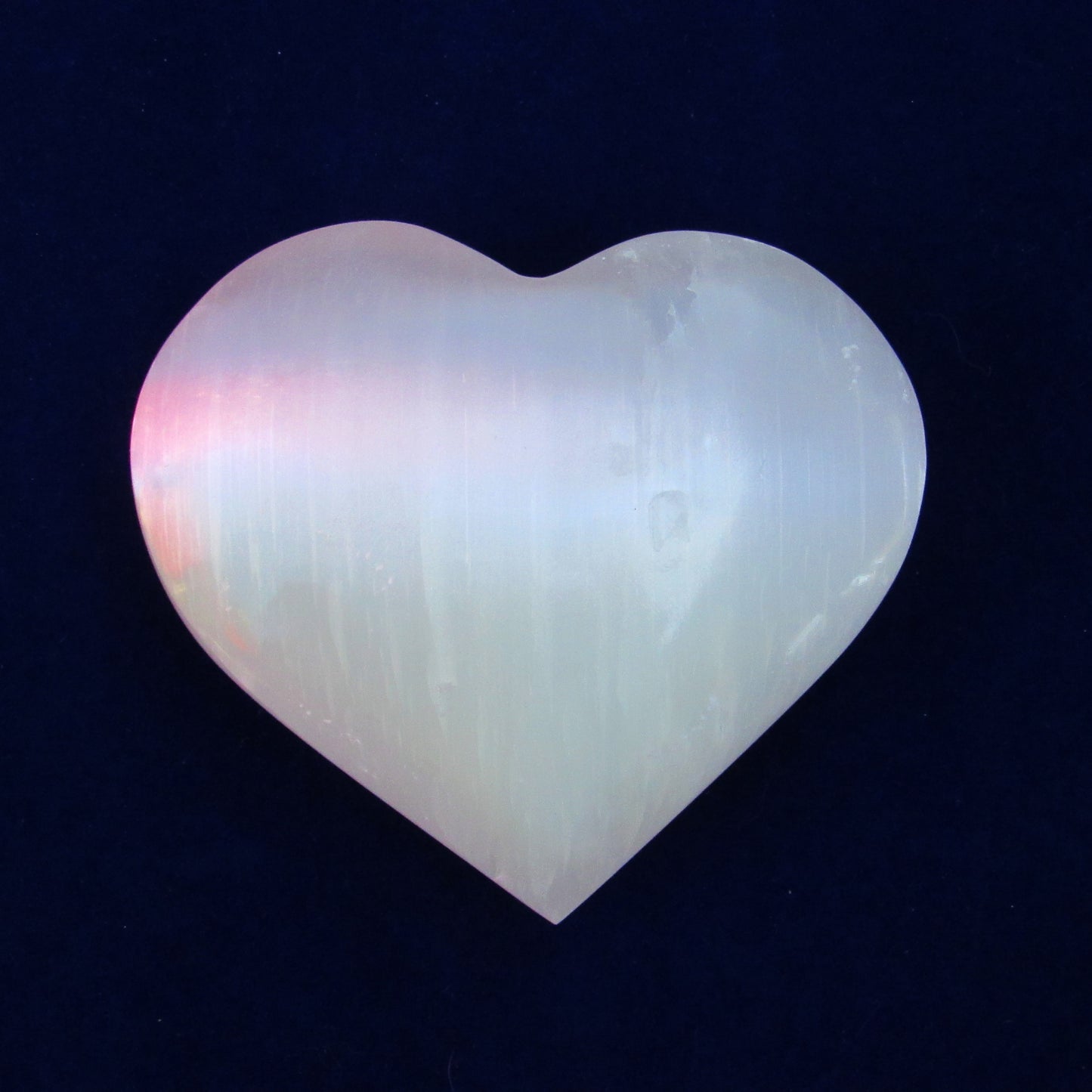 Large Selenite gemstone carved Heart