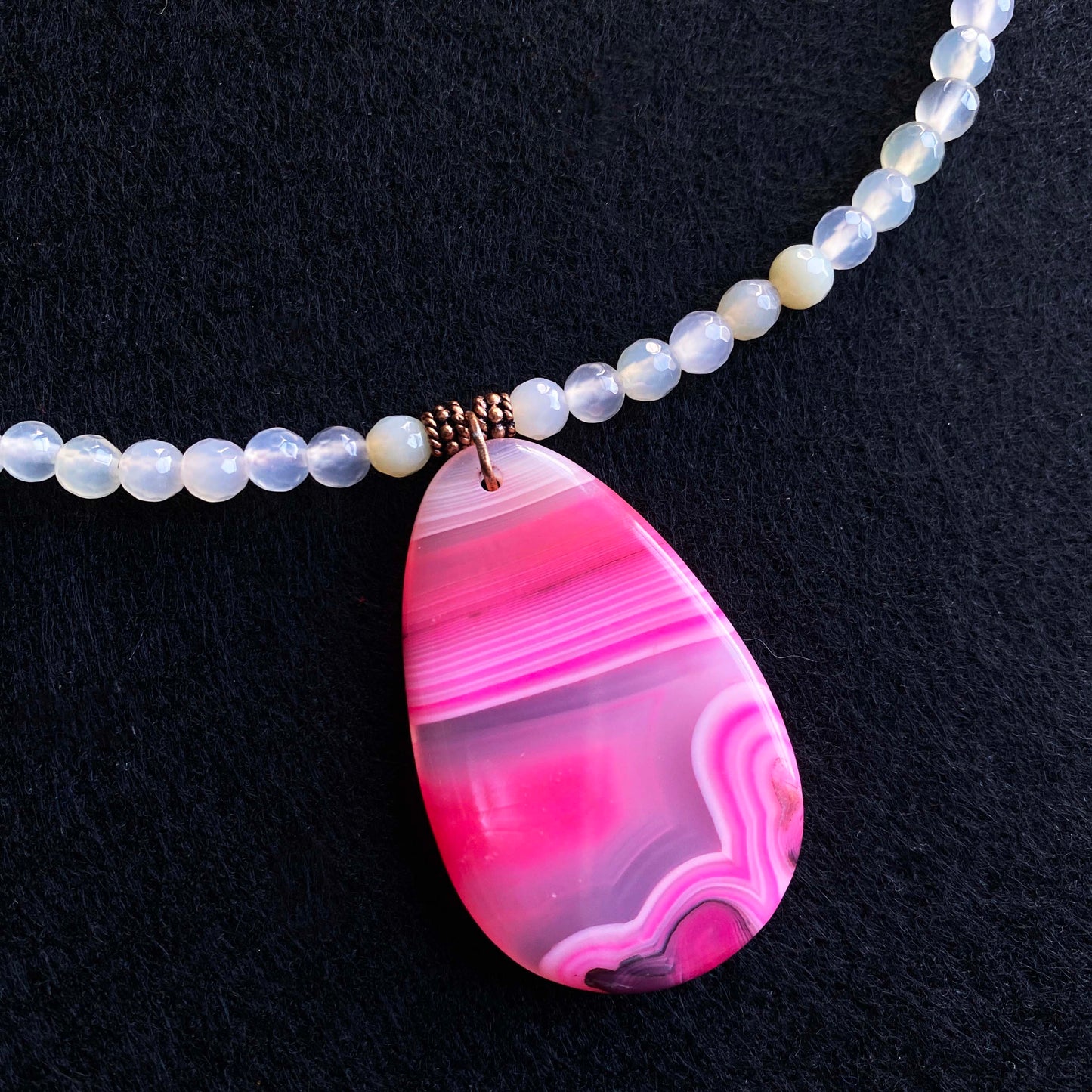 Pink Agate Necklace