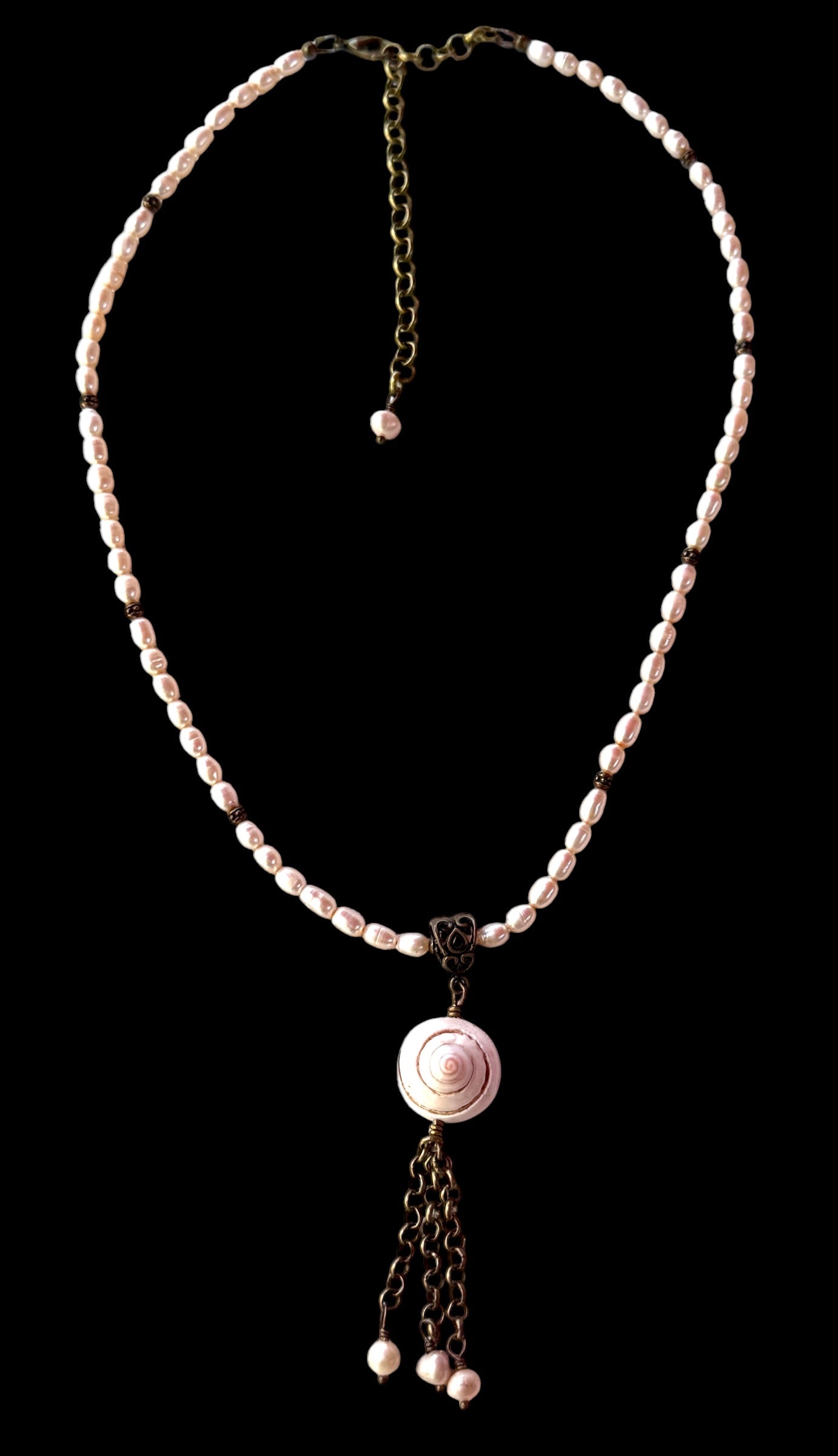 Beachy Shell and Pearl necklace