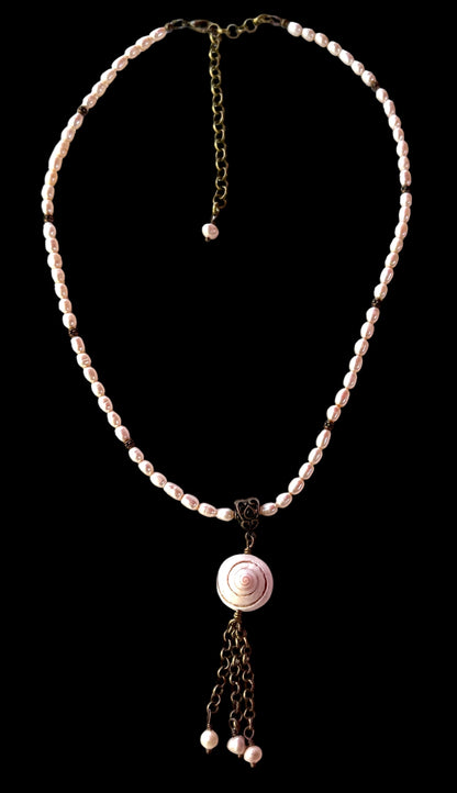 Beachy Shell and Pearl necklace