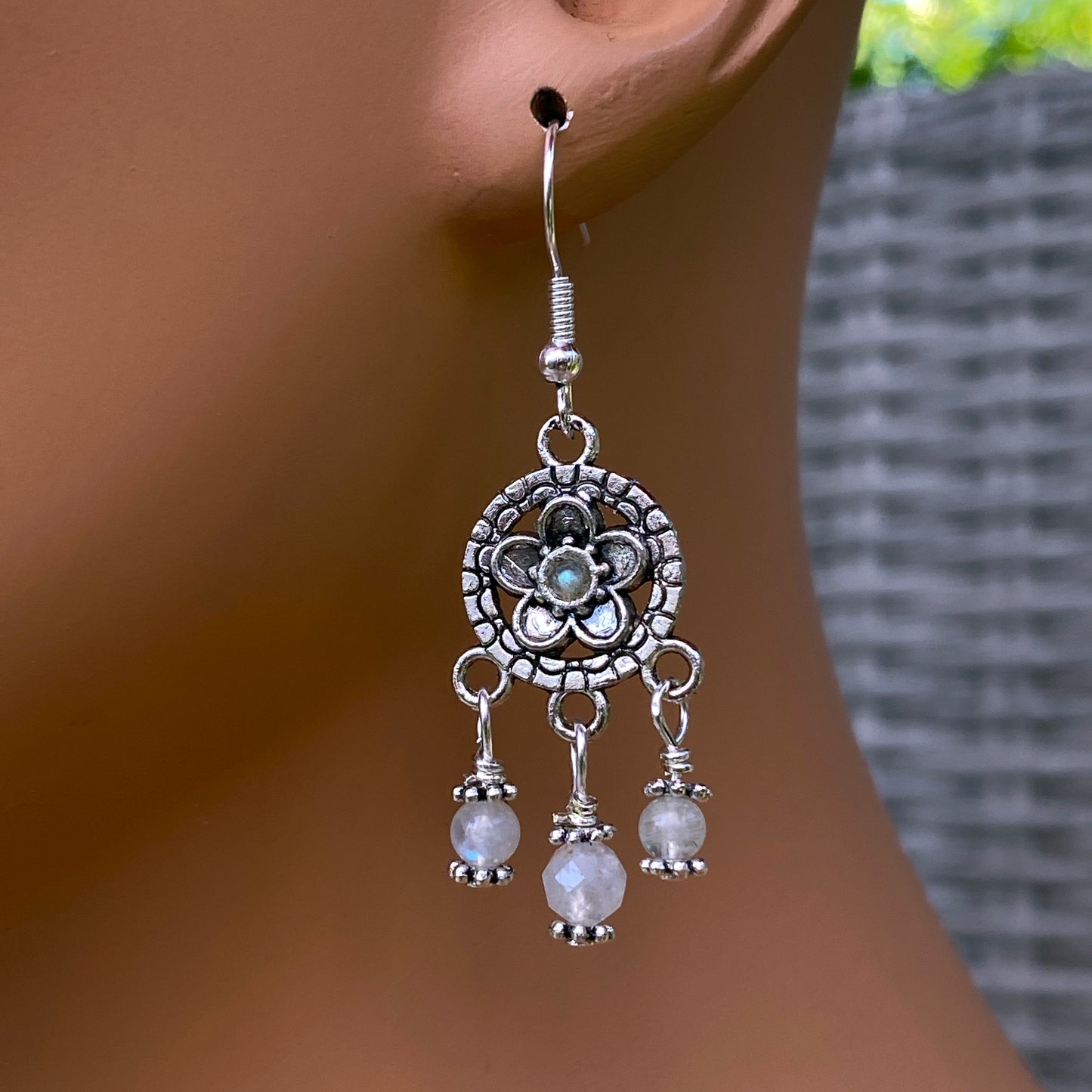 Moonstone Chandelier earrings