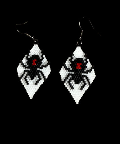 Spider Beaded Earrings