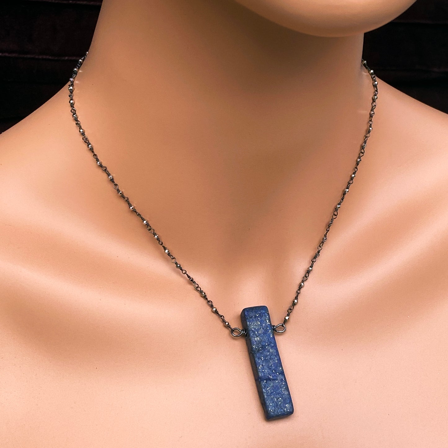 Lapis Lazuli and Pyrite Necklace