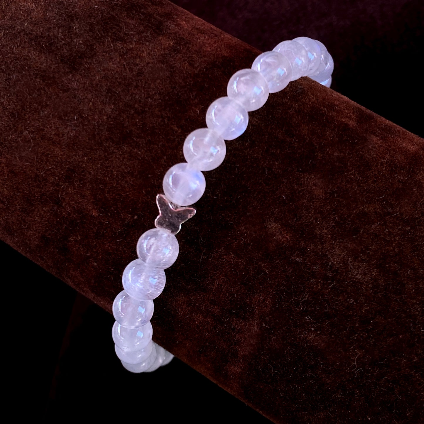 Moonstone gemstone and Butterfly Bracelet