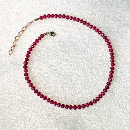 Red Jade Candy Necklace