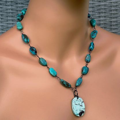 Turquoise Butterfly Necklace