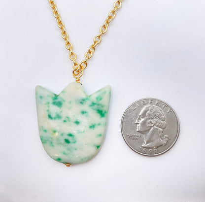 Green Spot Jasper Tulip