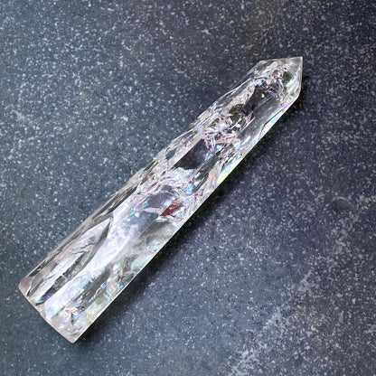 Natural Clear Quartz Wand Point Obelisk