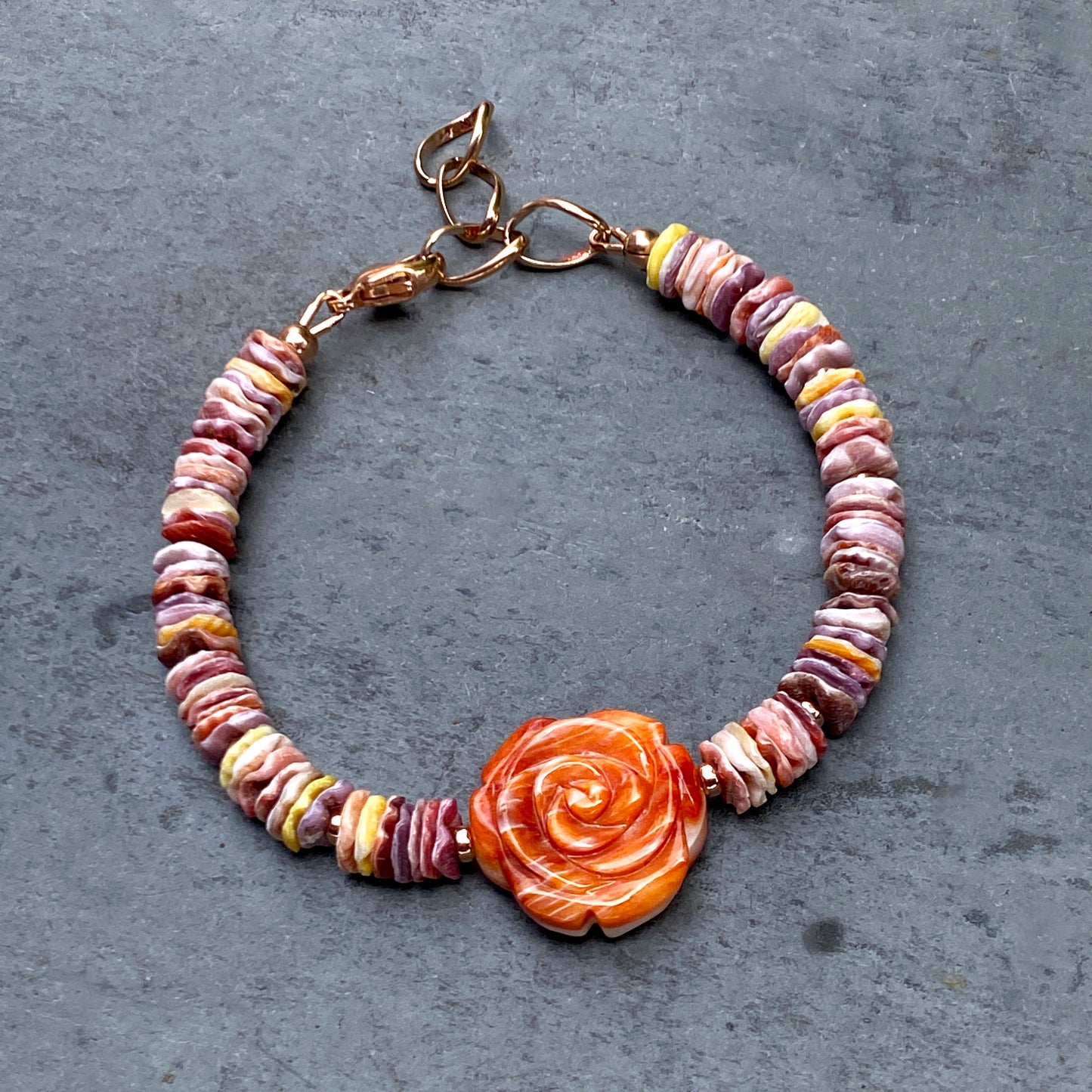 amazing Shell and flower clasp bracelet