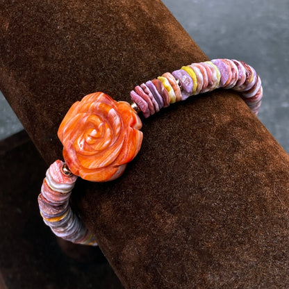 amazing Shell and flower clasp bracelet