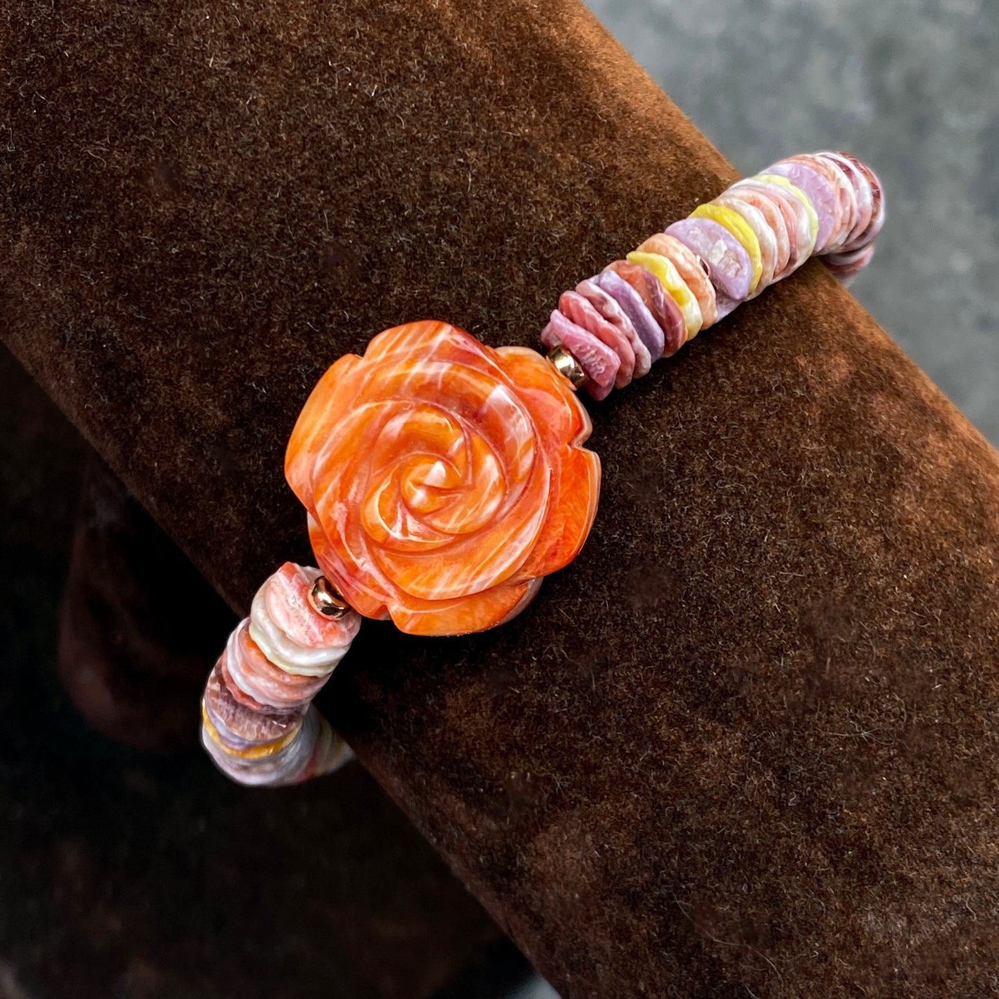 amazing Shell and flower clasp bracelet