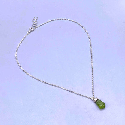 Peridot point Necklace