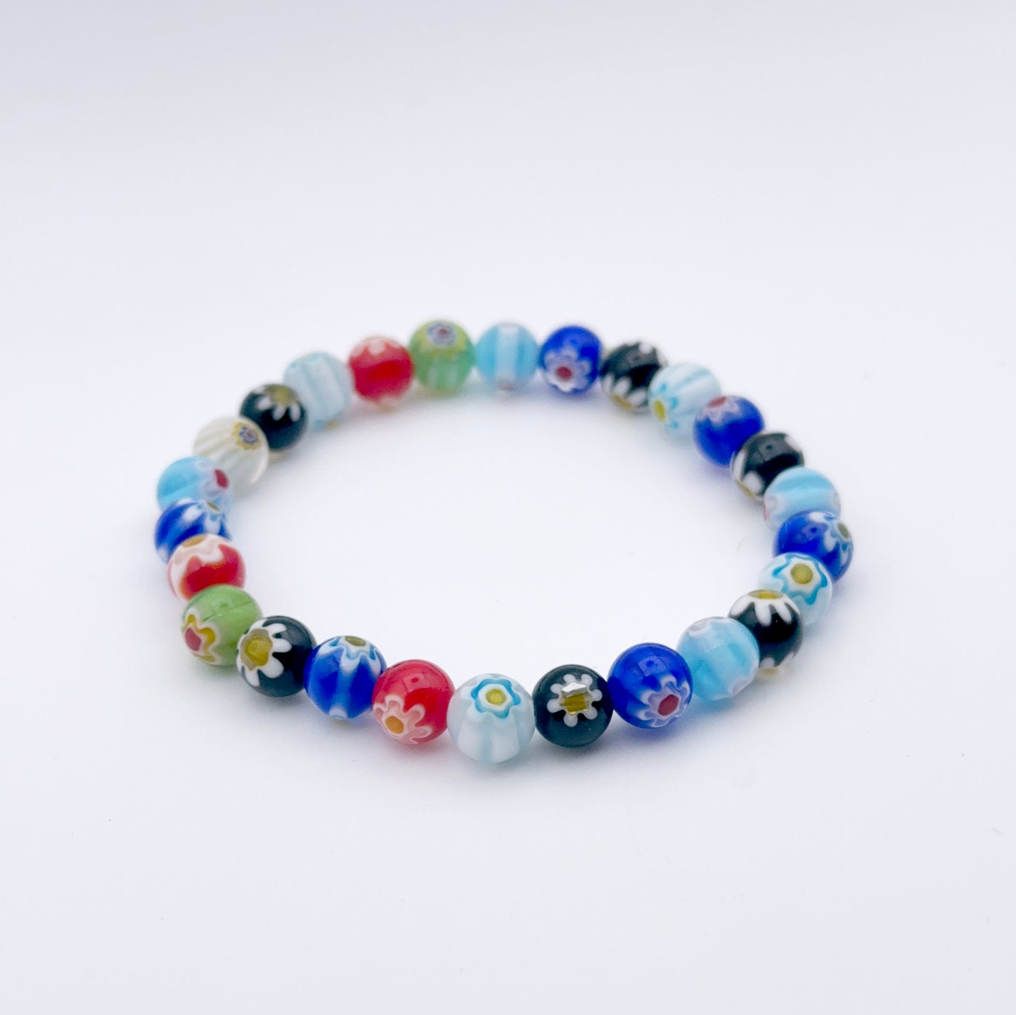 Millefiori flower Glass Bracelet