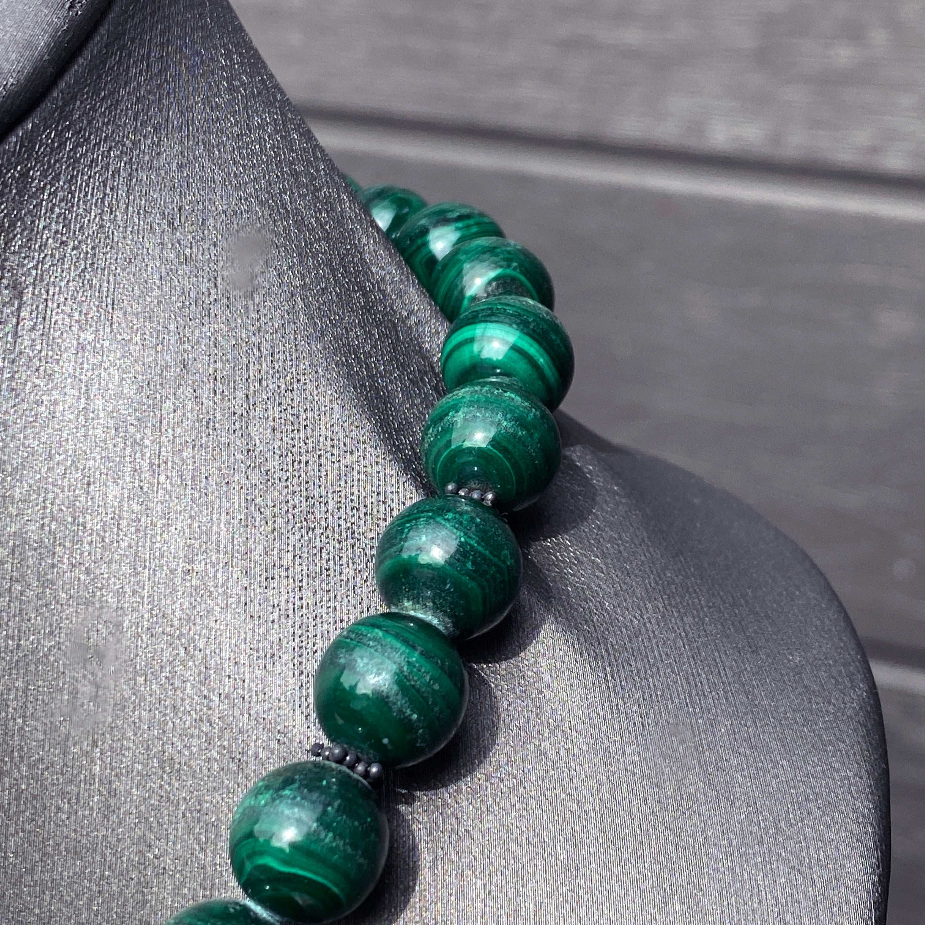 MALACHITE Crystal Necklace - Chip Beads - Long Crystal Necklace, Beade –  Throwin Stones