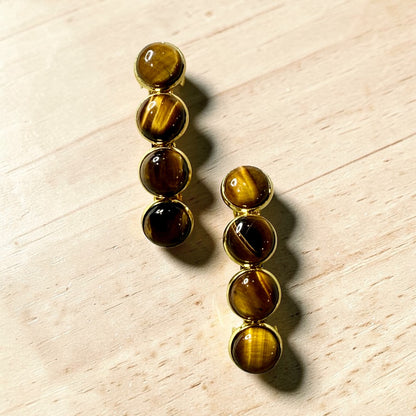 Tiger Eye Barrette set