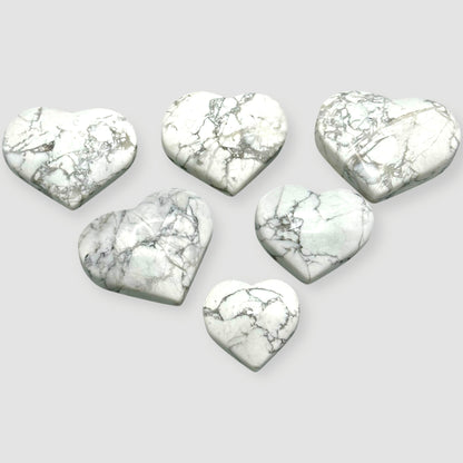 Howlite Hearts