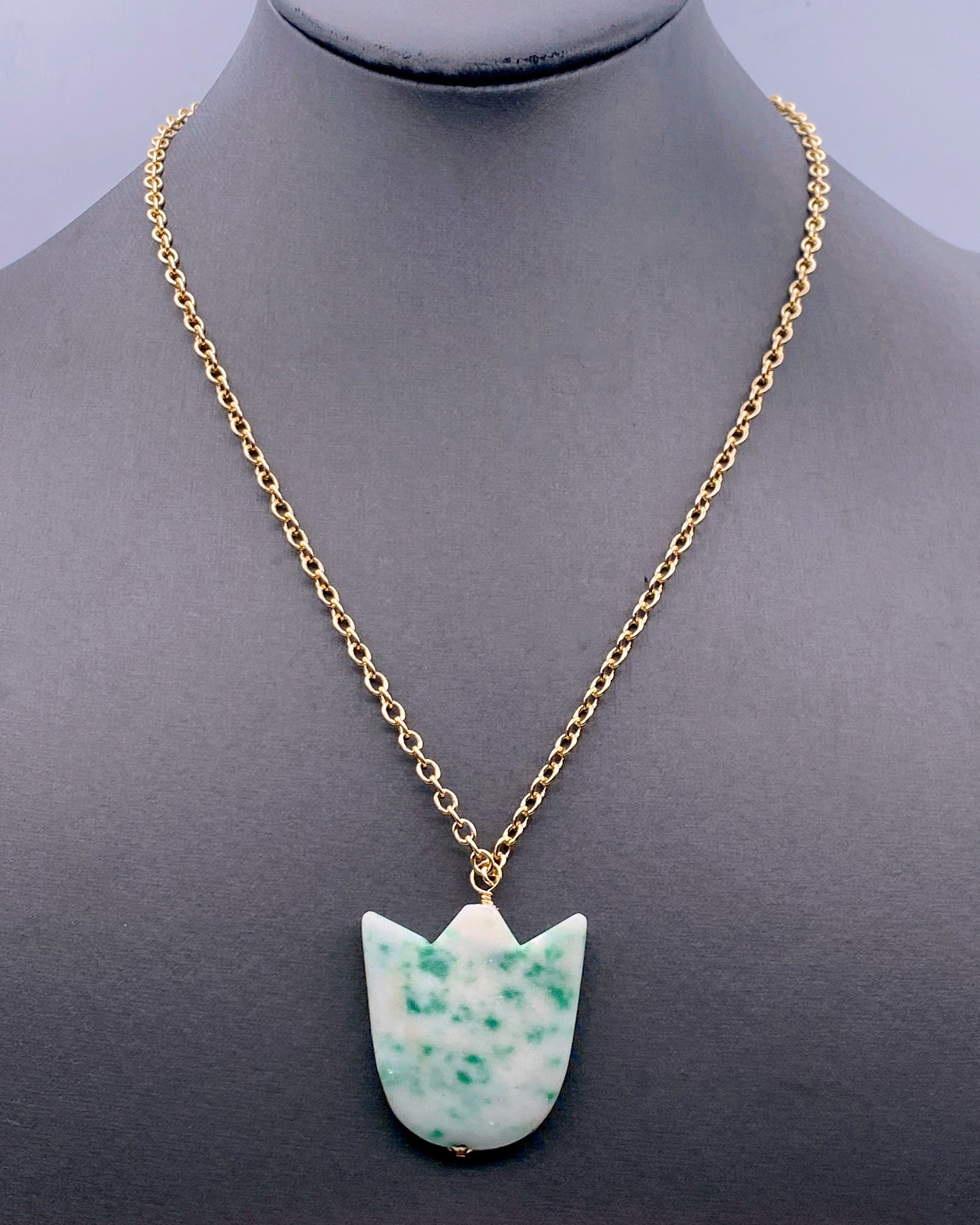 Green Spot Jasper Tulip