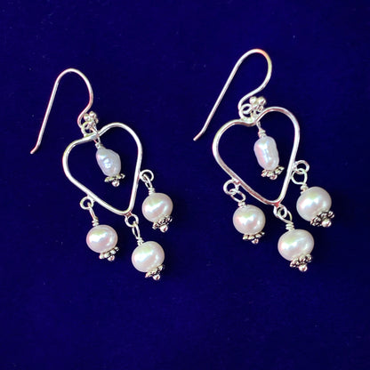 Pearl Chandelier Dangle Earrings