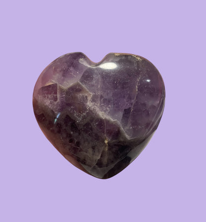 Amethyst Gemstone Heart