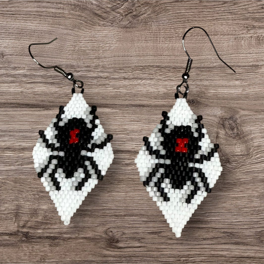 Spider Beaded Earrings