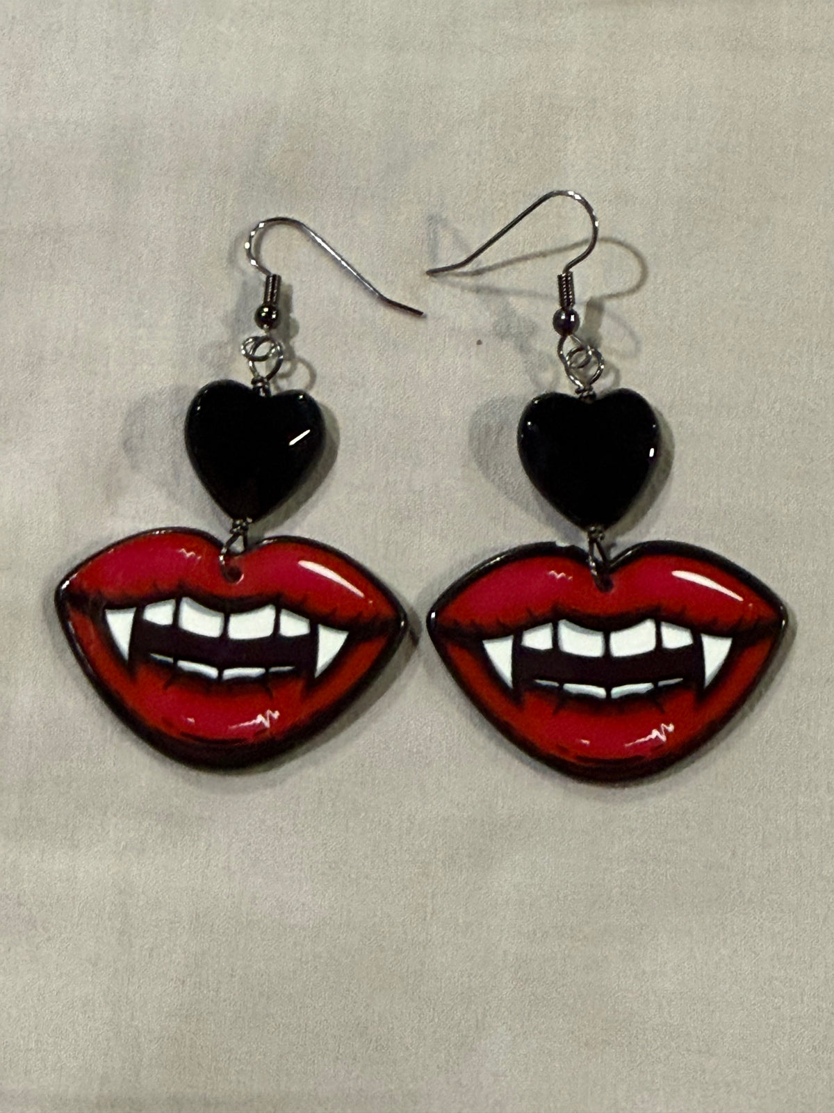 Vampire And Onyx Earrings