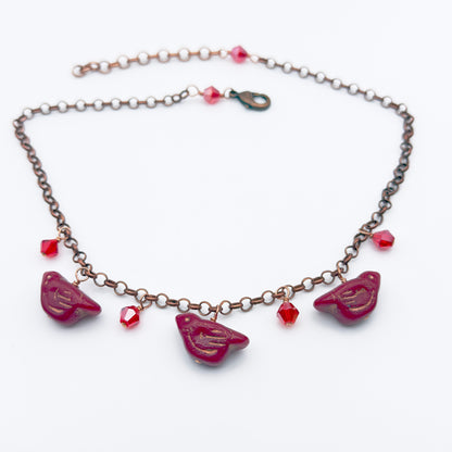Red Birdie Necklace
