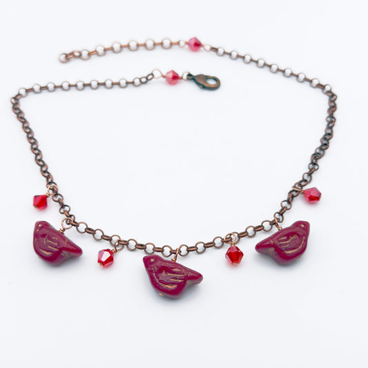 Red Birdie Necklace
