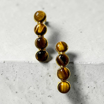 Tiger Eye Barrette set