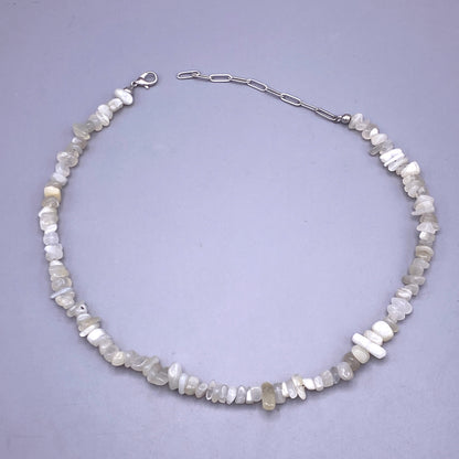 Moonstone Gemstone Chip Necklace