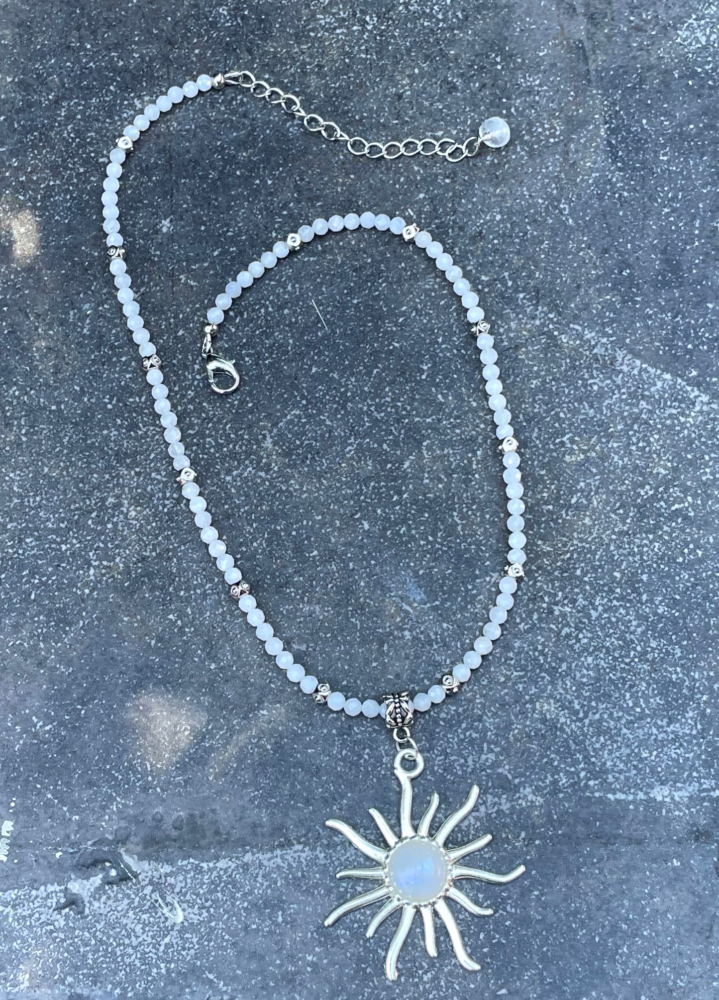 Moonstone Sun Necklace