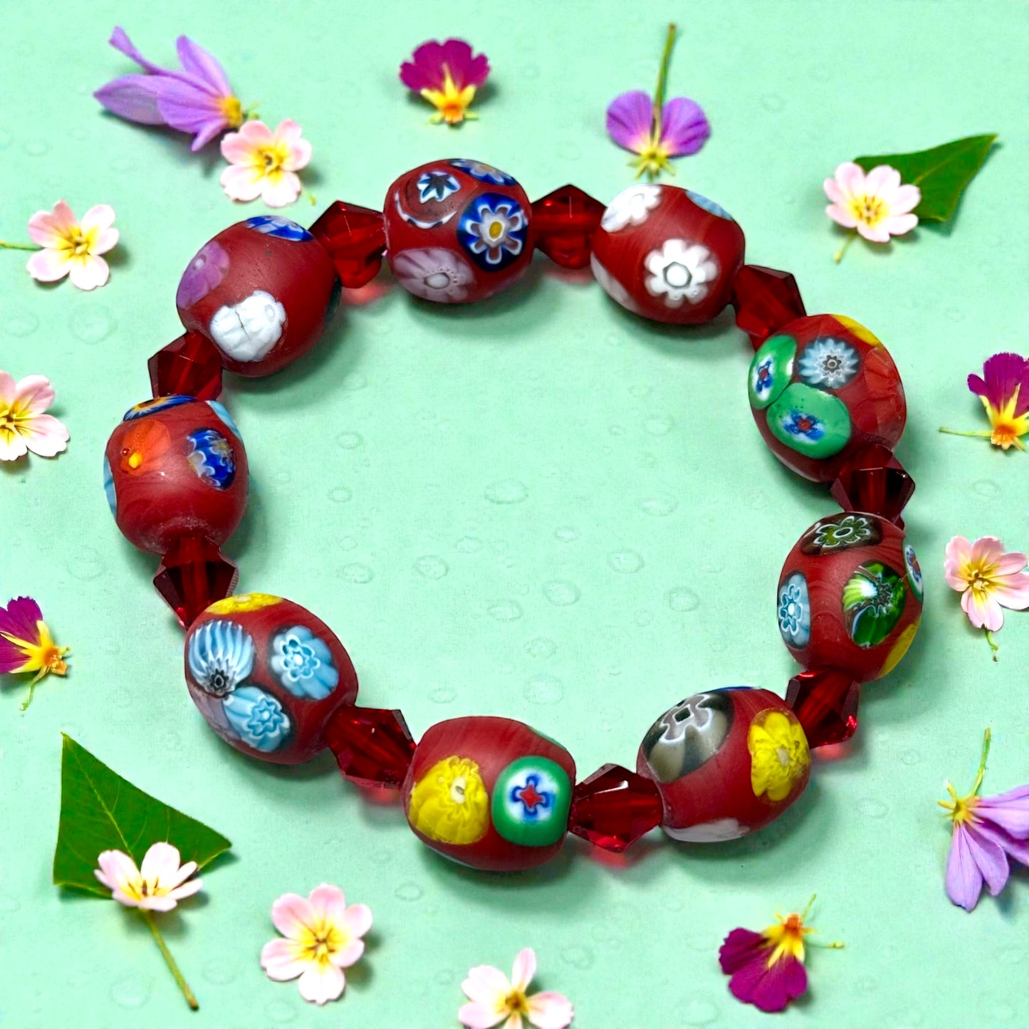 Millefiori Glass Bracelet