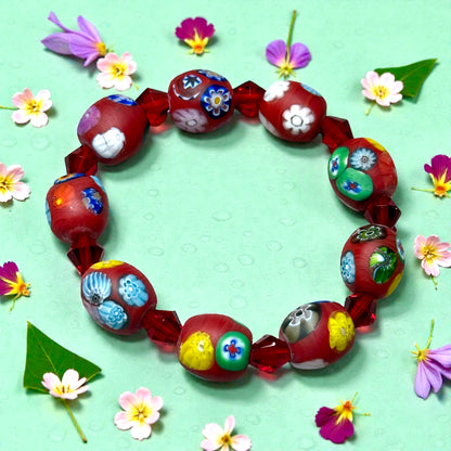 Millefiori Glass Bracelet