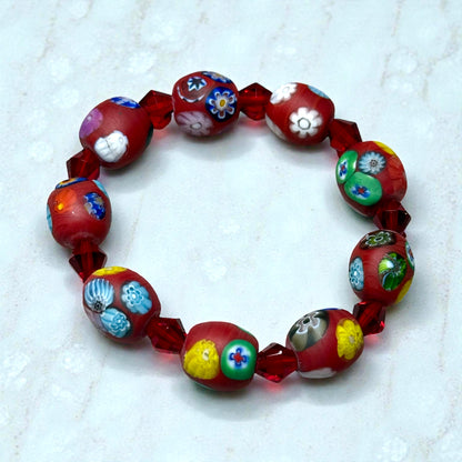 Millefiori Glass Bracelet