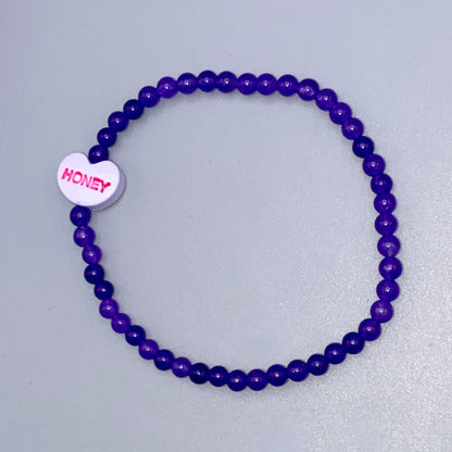 Small Candy Heart Valentine's Phrase Bracelets