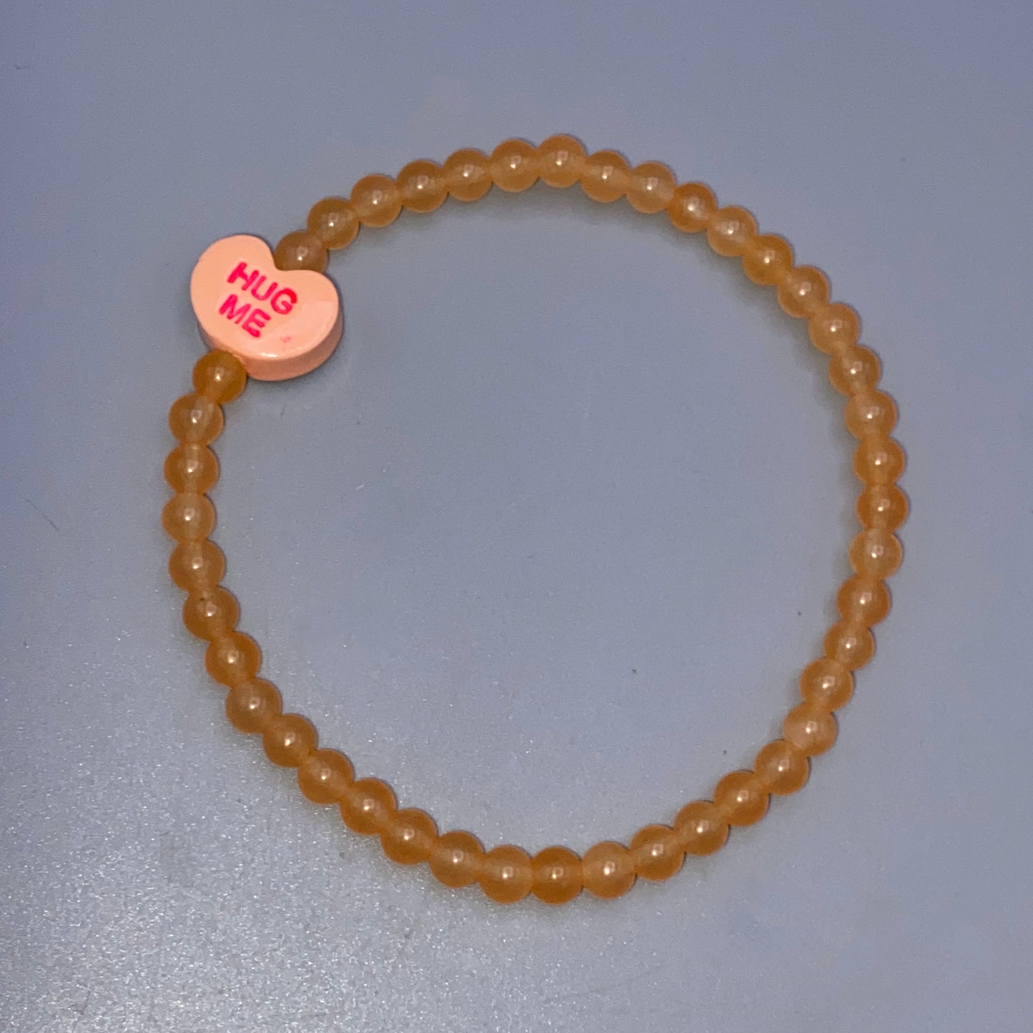 Small Candy Heart Valentine's Phrase Bracelets