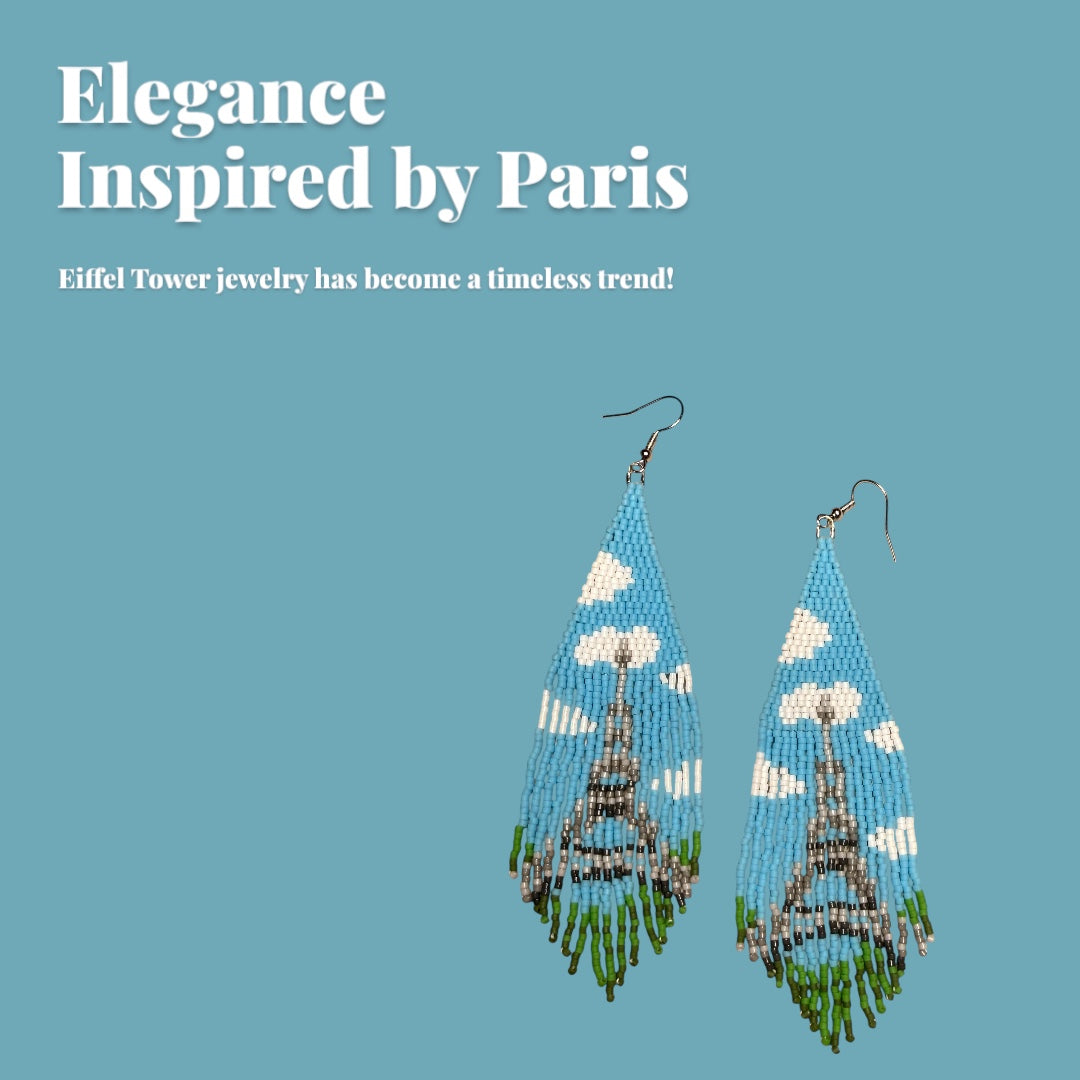 Japanese Glass Seedbead Fringe Earrings