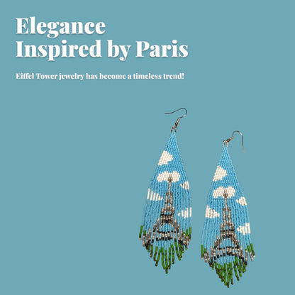 Japanese Glass Seedbead Fringe Earrings