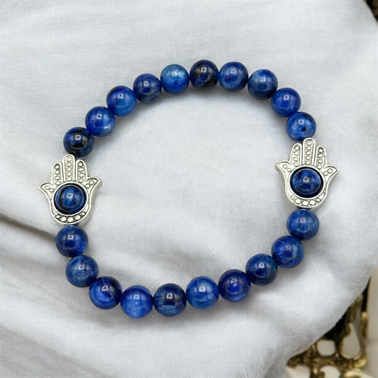 Kyanite Hamsa Bracelet