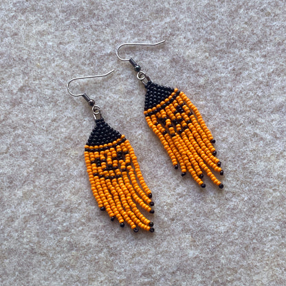 Halloween Jack-o’-lantern Earrings