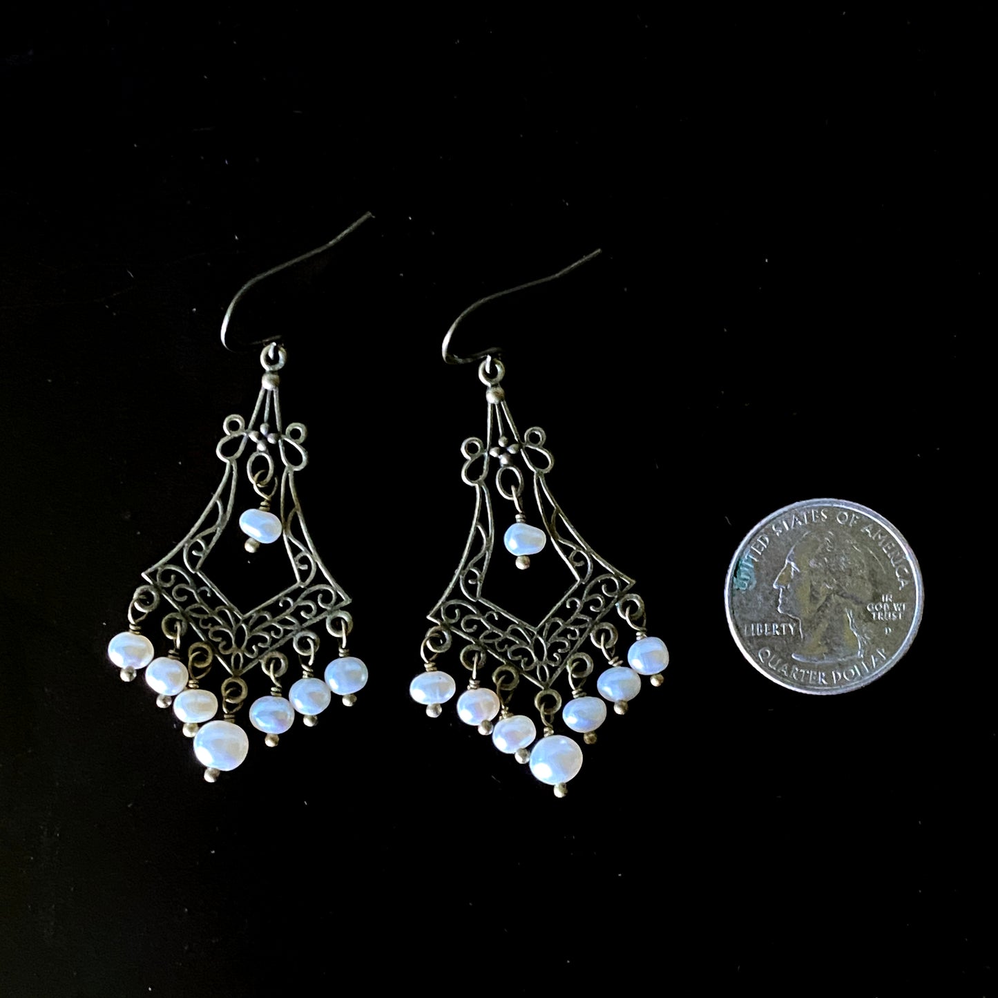 Pearl Chandelier Earrings