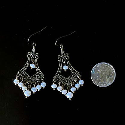 Pearl Chandelier Earrings