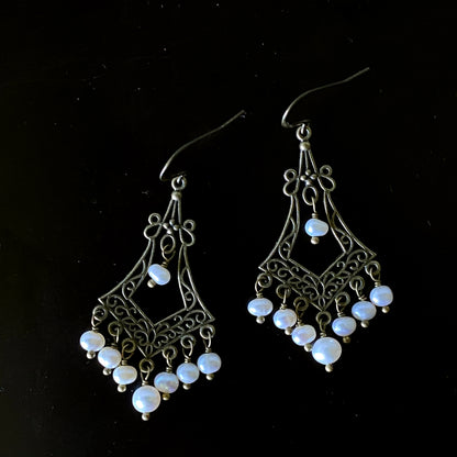 Pearl Chandelier Earrings