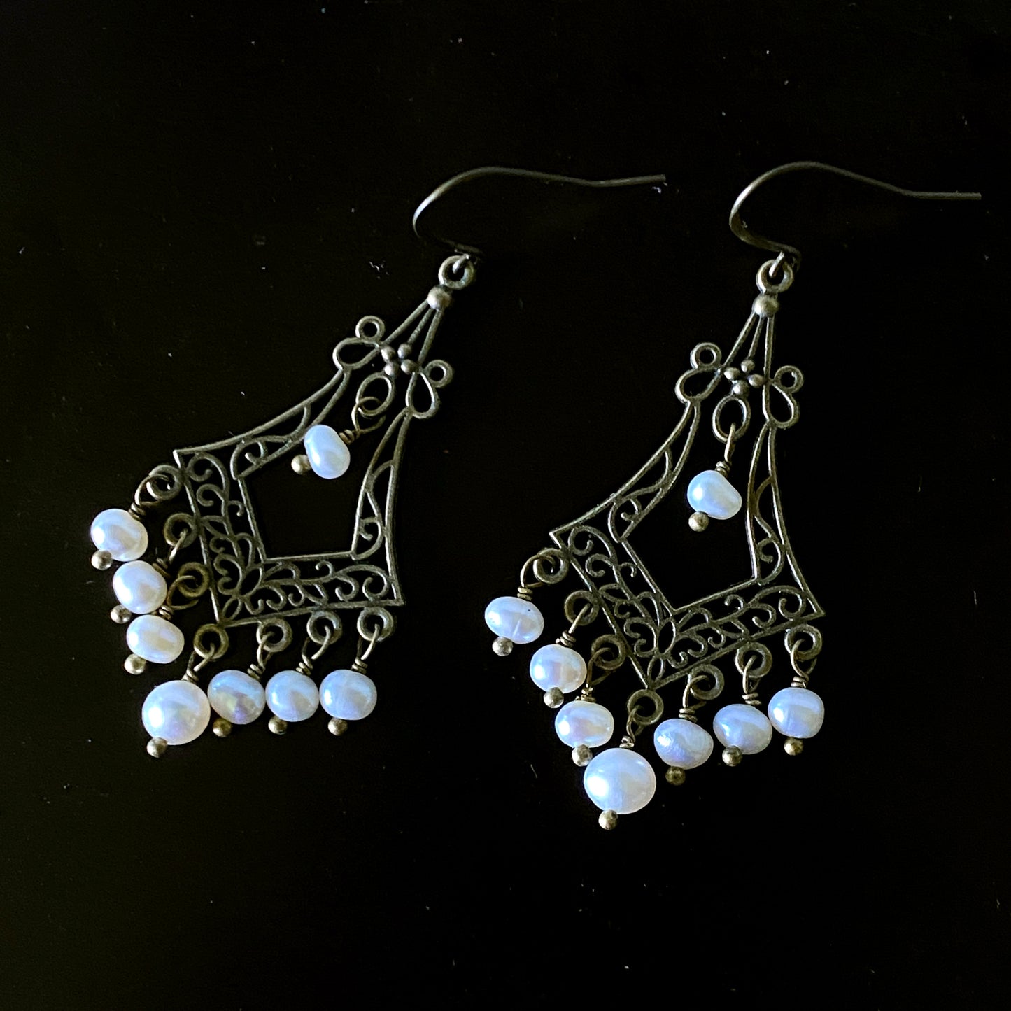 Pearl Chandelier Earrings
