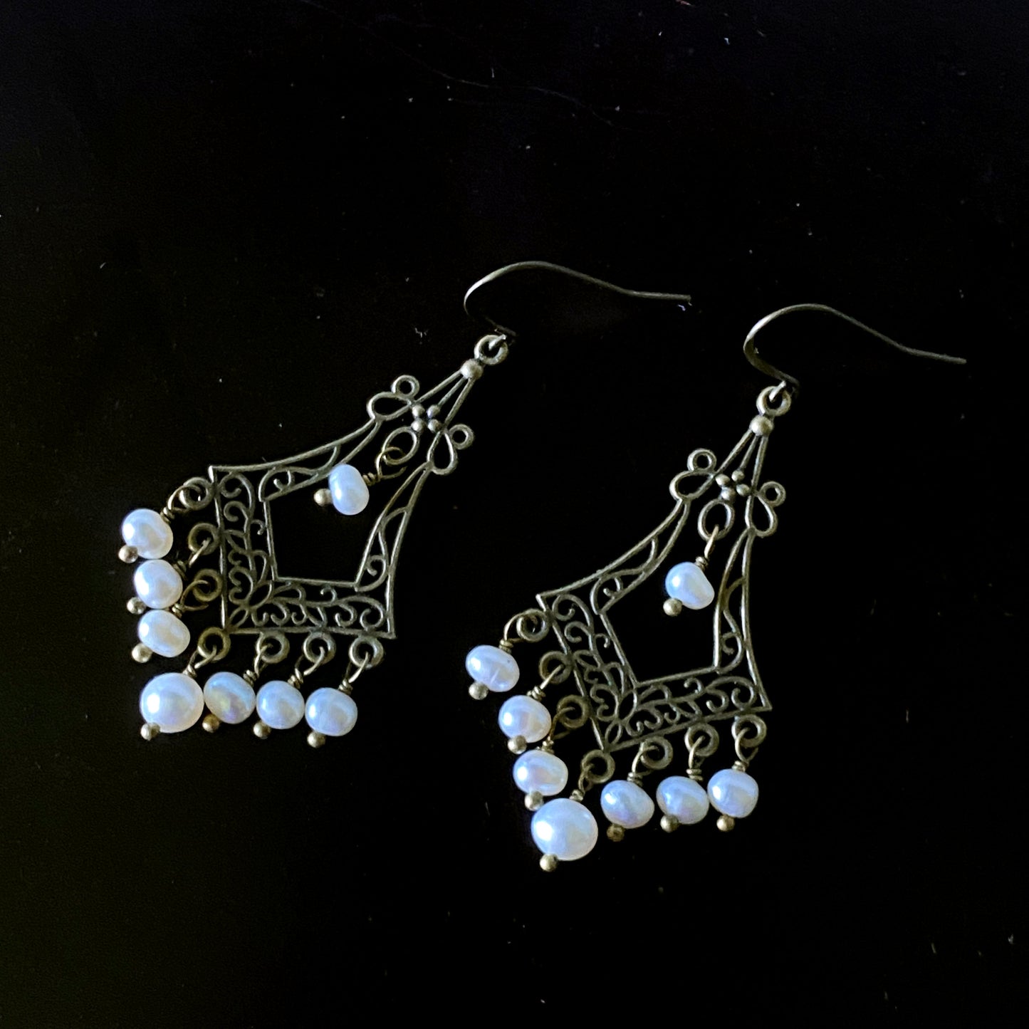 Pearl Chandelier Earrings