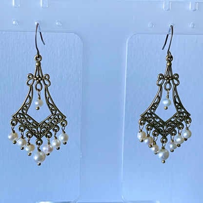 Pearl Chandelier Earrings