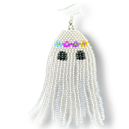 Hippie Ghost Fringe Earrings